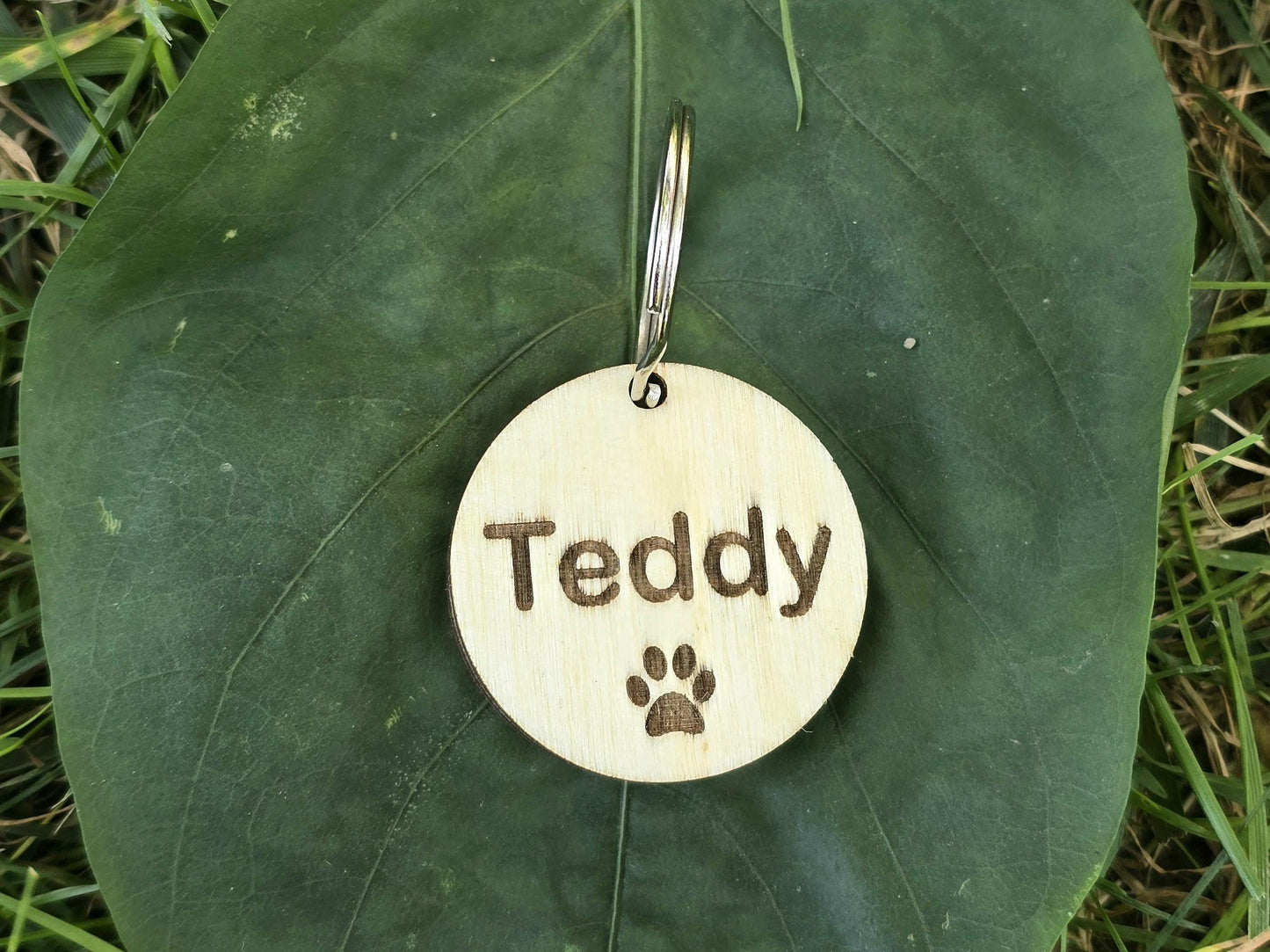 Personalized Wooden Dog Tag