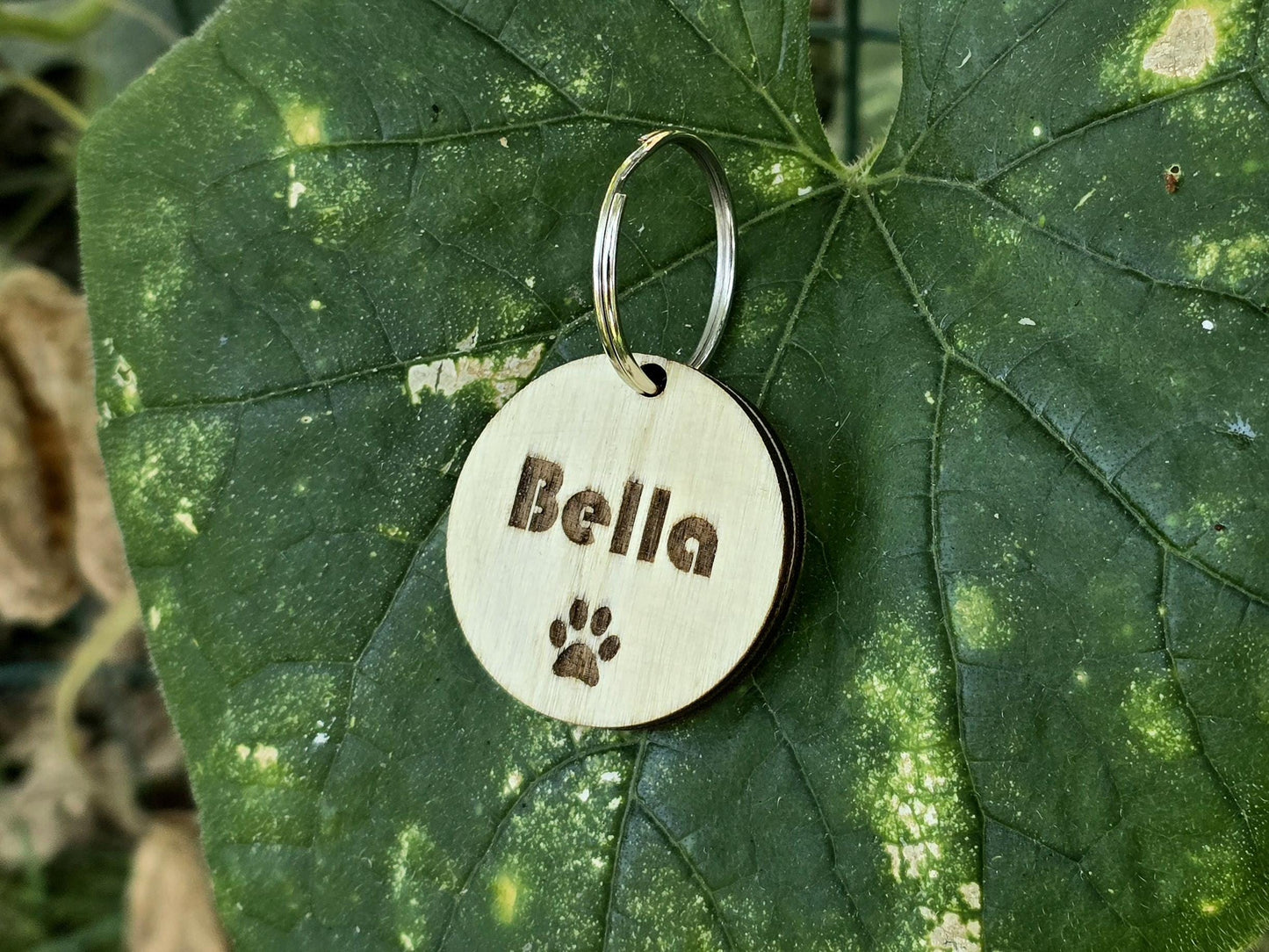 Personalized Wooden Dog Tag