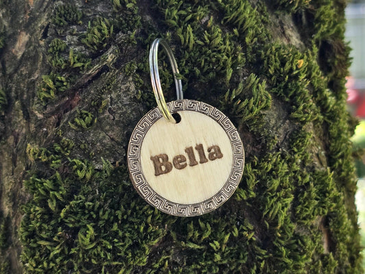 Wooden Celtic Dog Tag