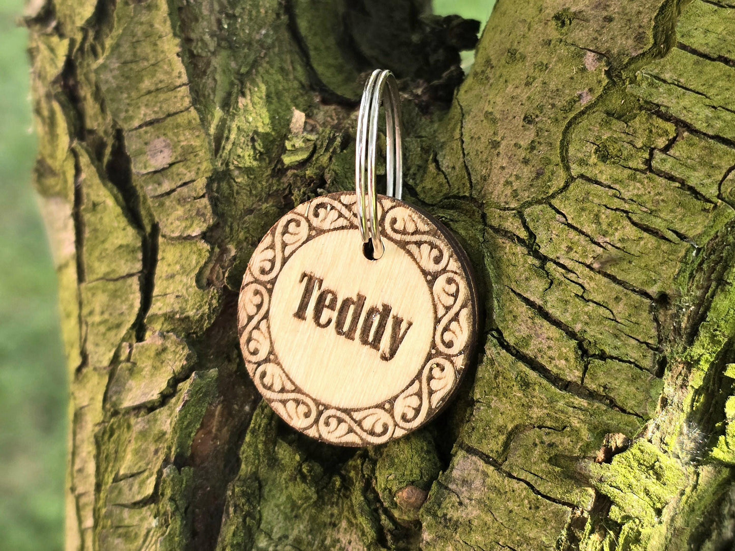 Personalized Celtic Wooden Dog Tag