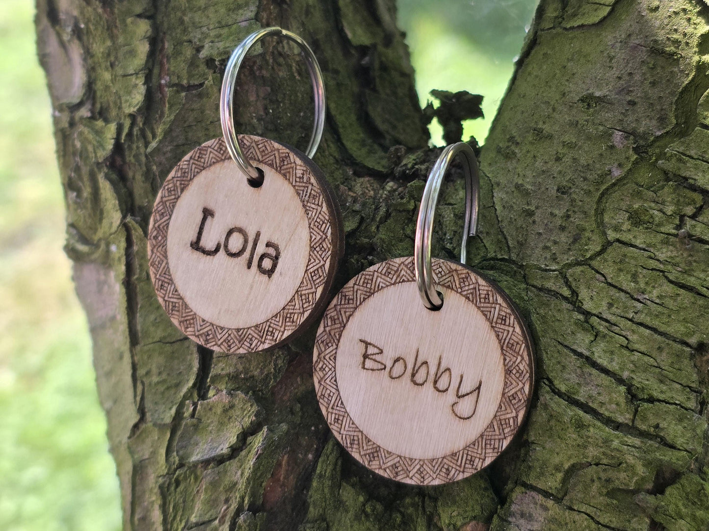 Wooden Handmade Dog Tag