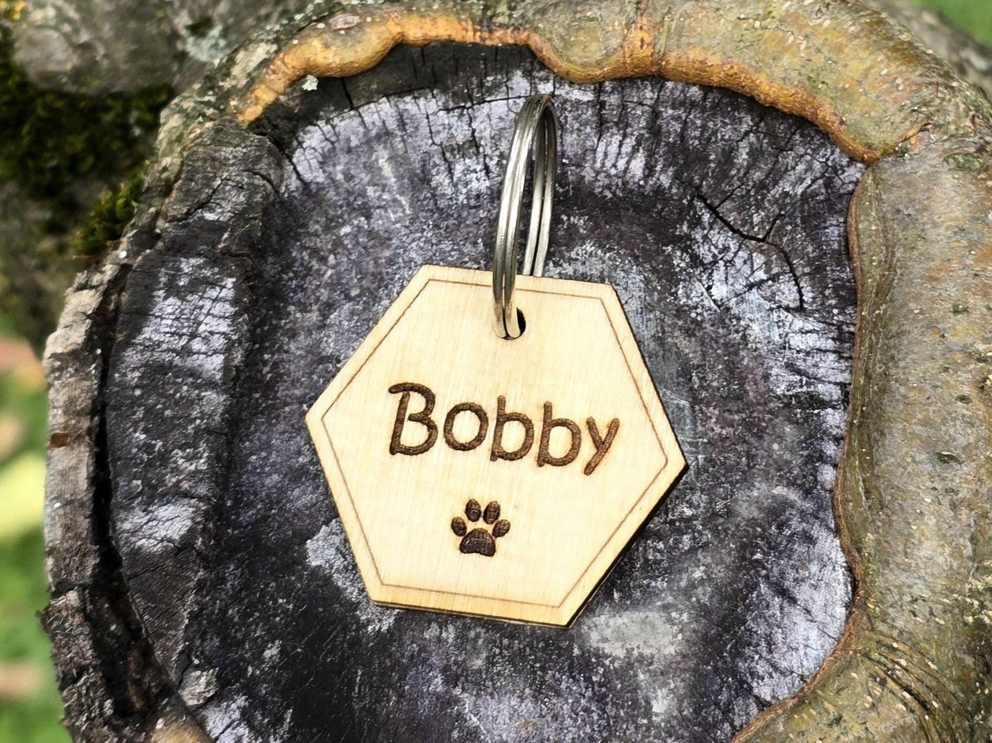 Custom Wooden Dog Tag