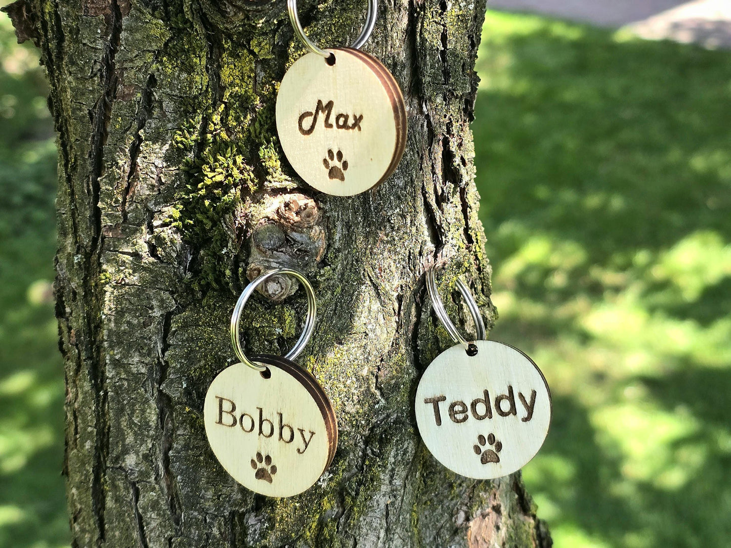 Personalized Wooden Dog Tag