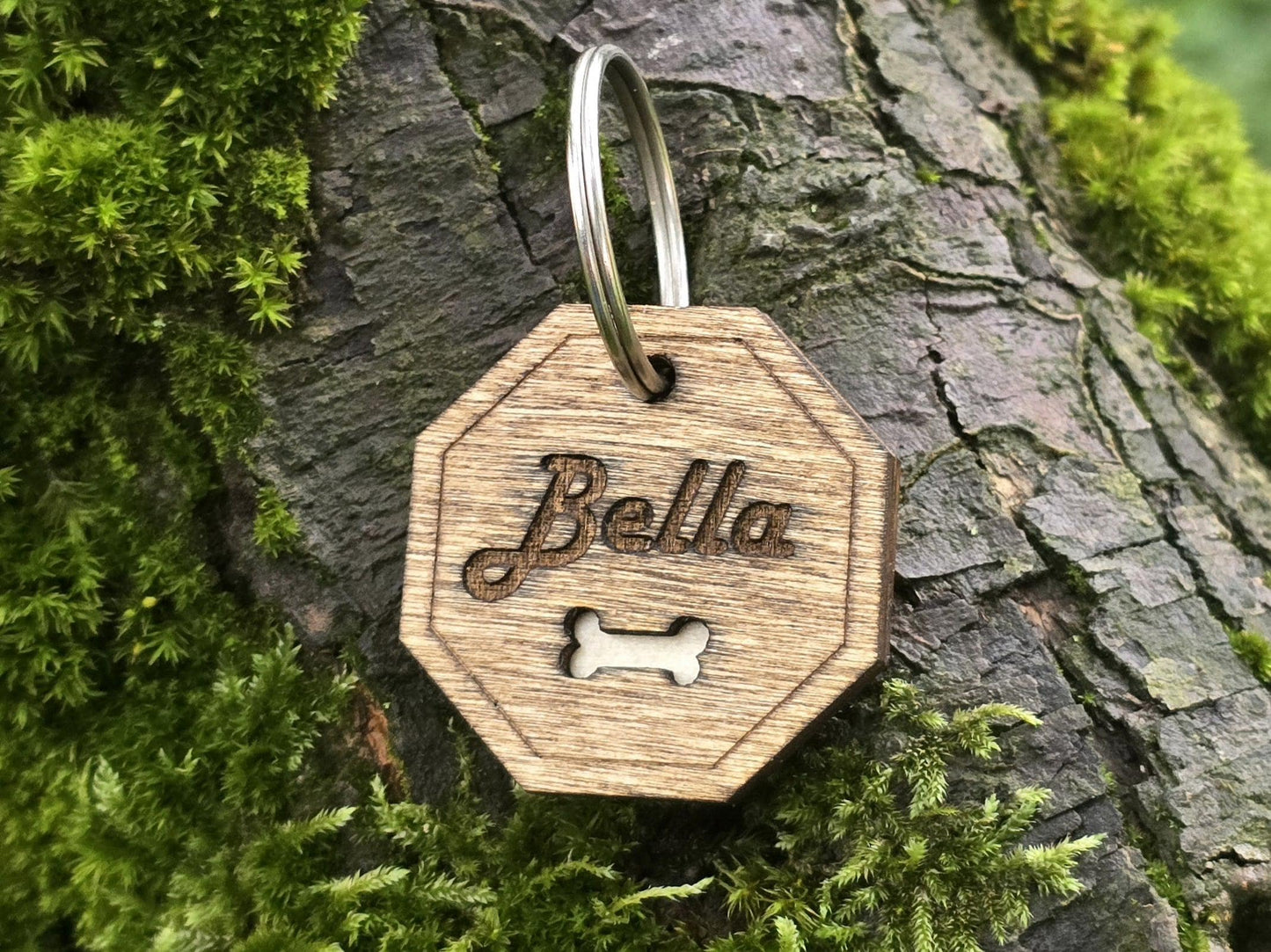 Personalized Octagon Shaped Dog Tag