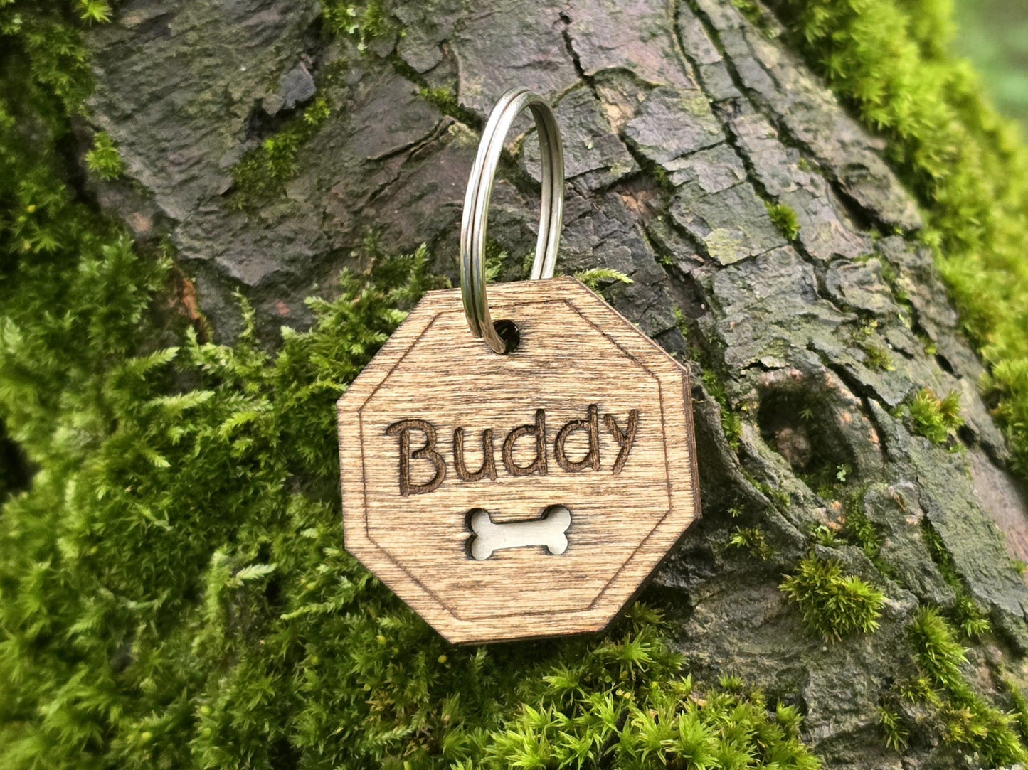 Personalized Octagon Shaped Dog Tag