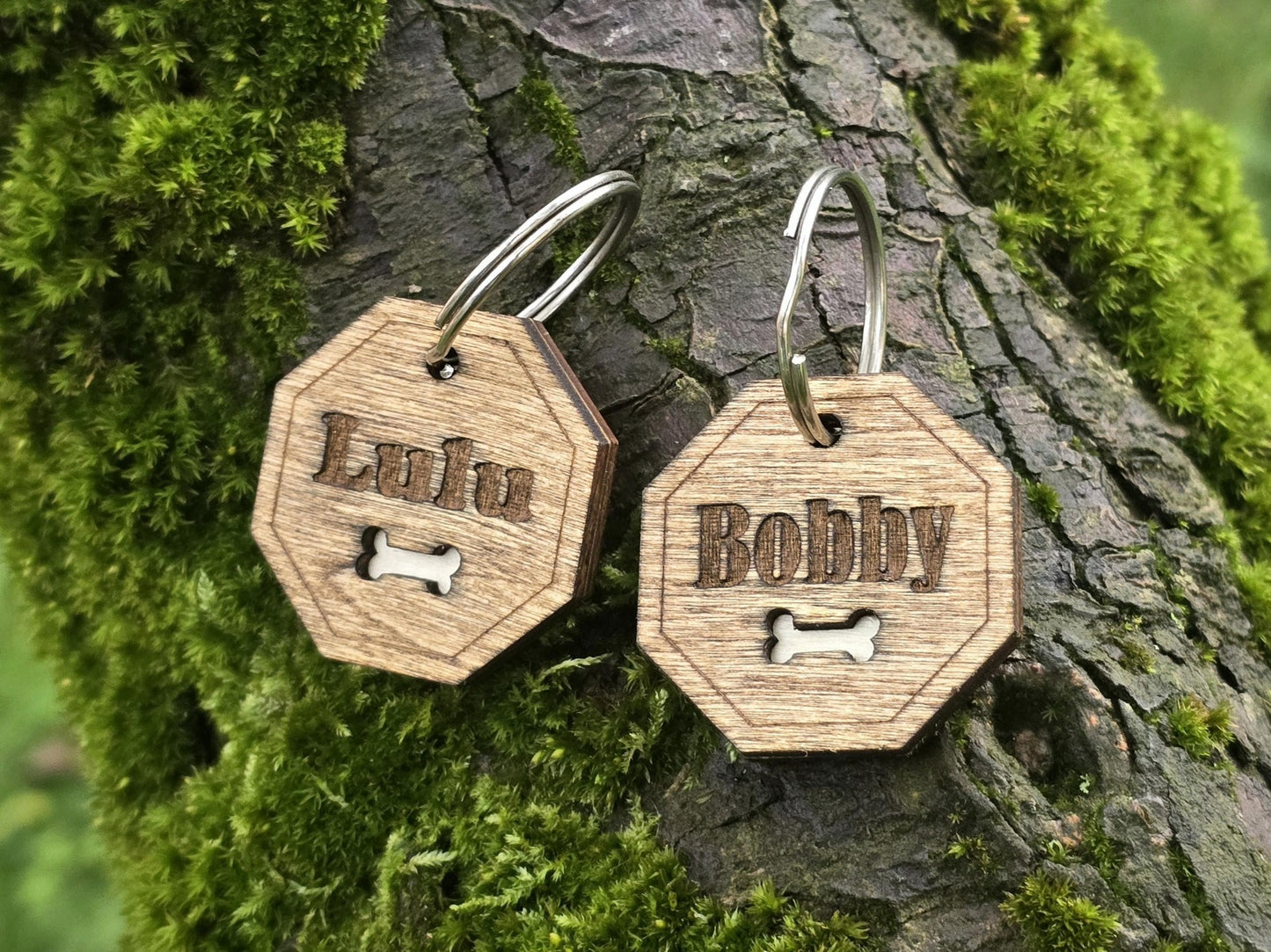 Personalized Octagon Shaped Dog Tag