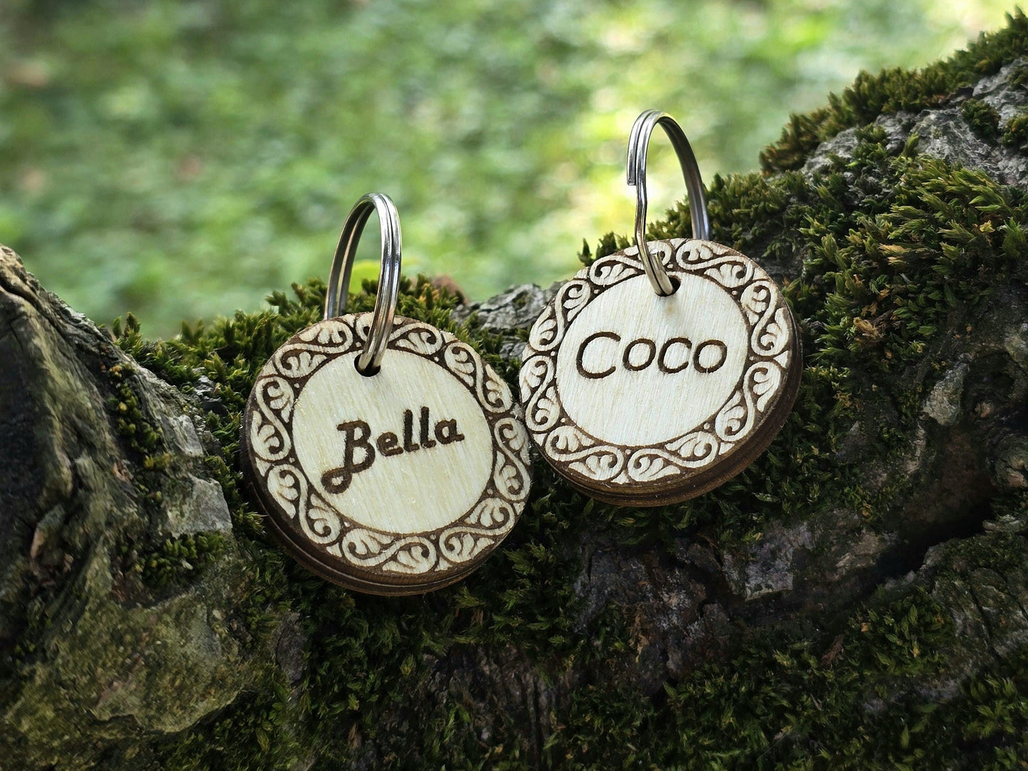 Personalized Celtic Wooden Dog Tag