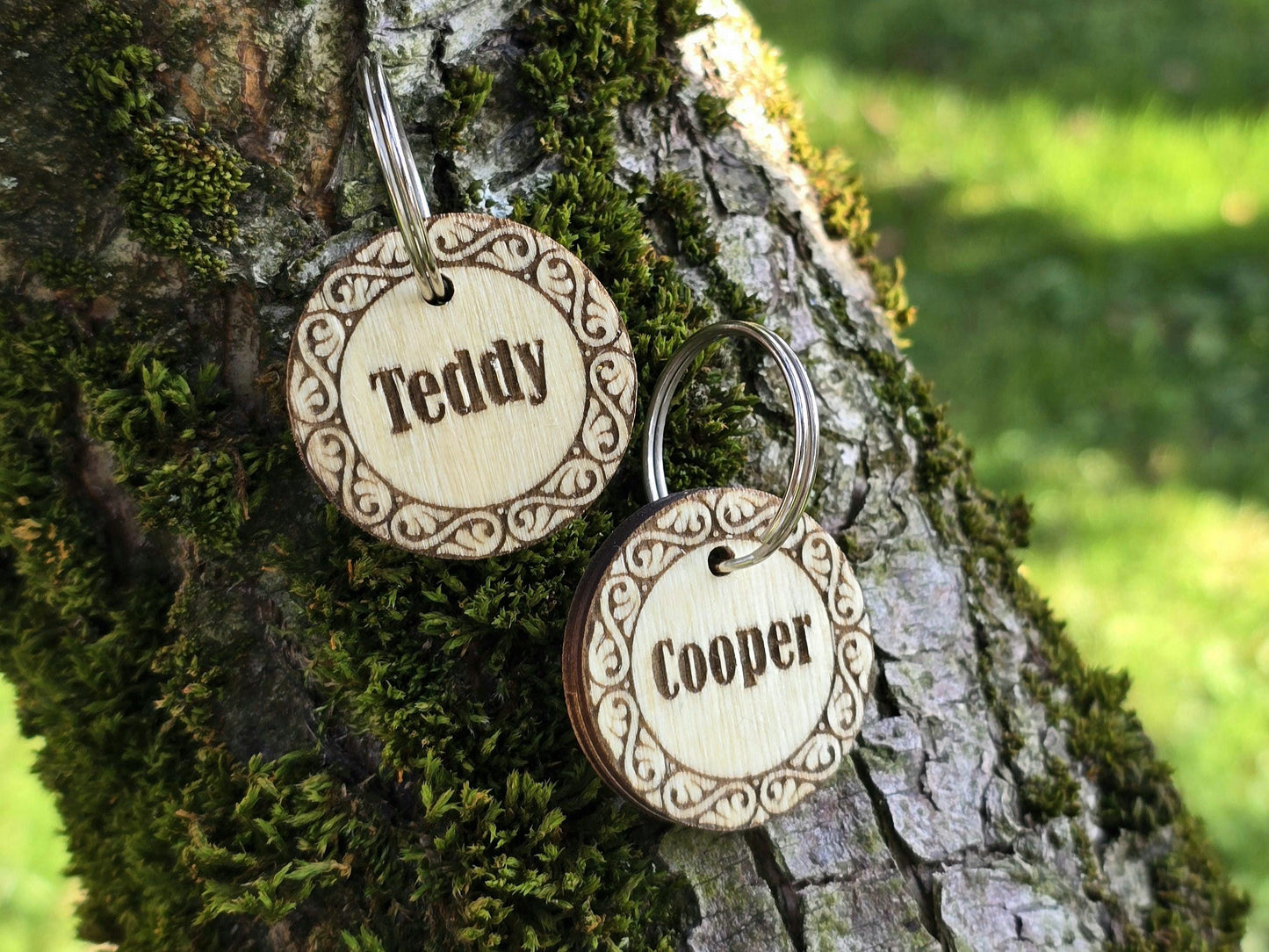 Personalized Celtic Wooden Dog Tag