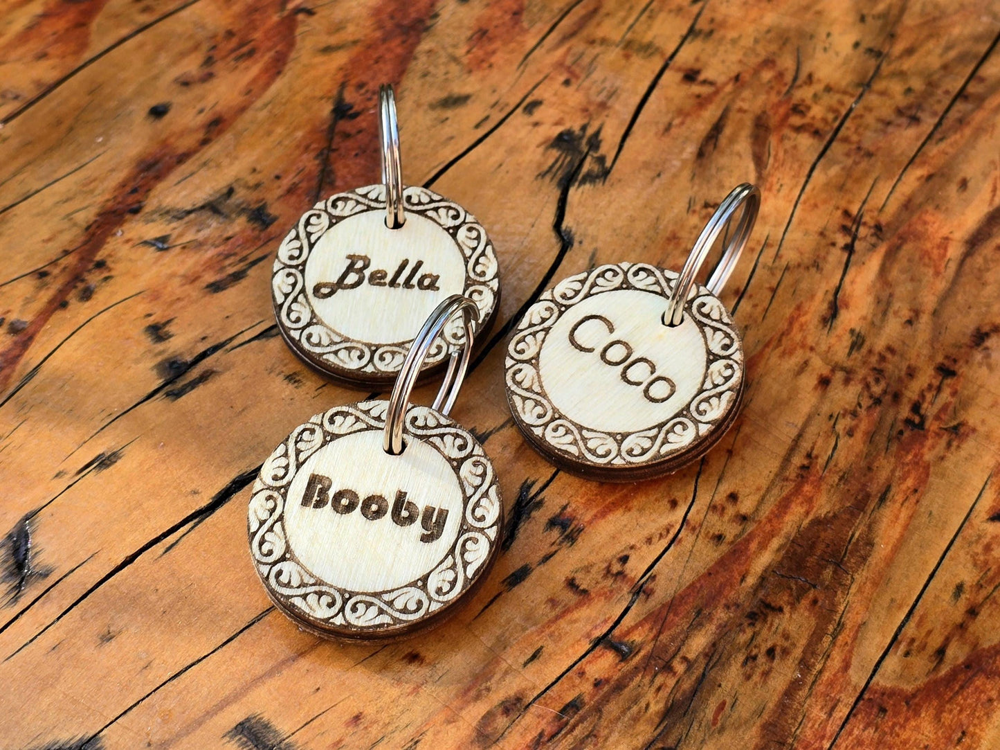 Personalized Celtic Wooden Dog Tag