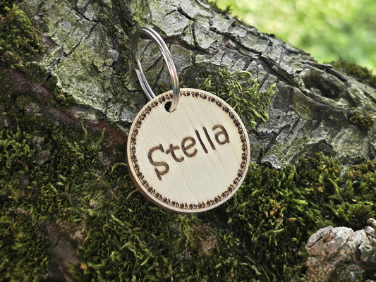 Celtic Wooden Dog Tag