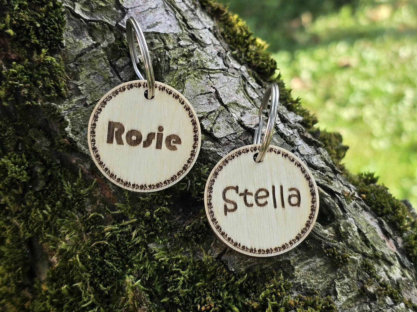 Celtic Wooden Dog Tag