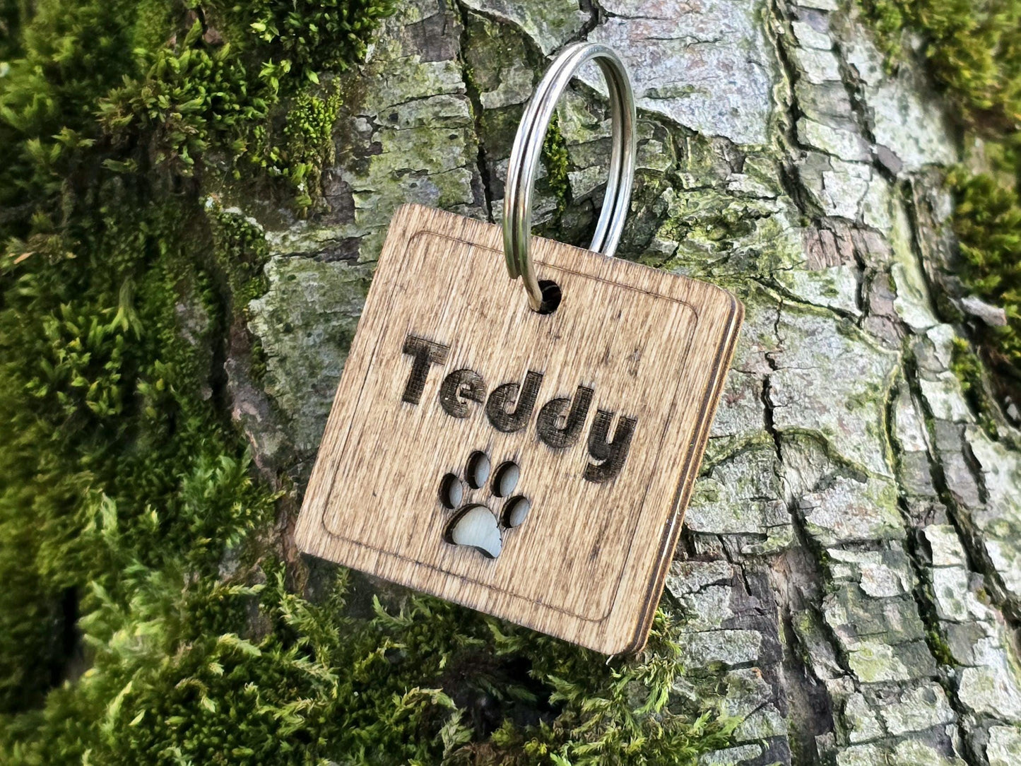 Personalized Square Shaped Dog Tag