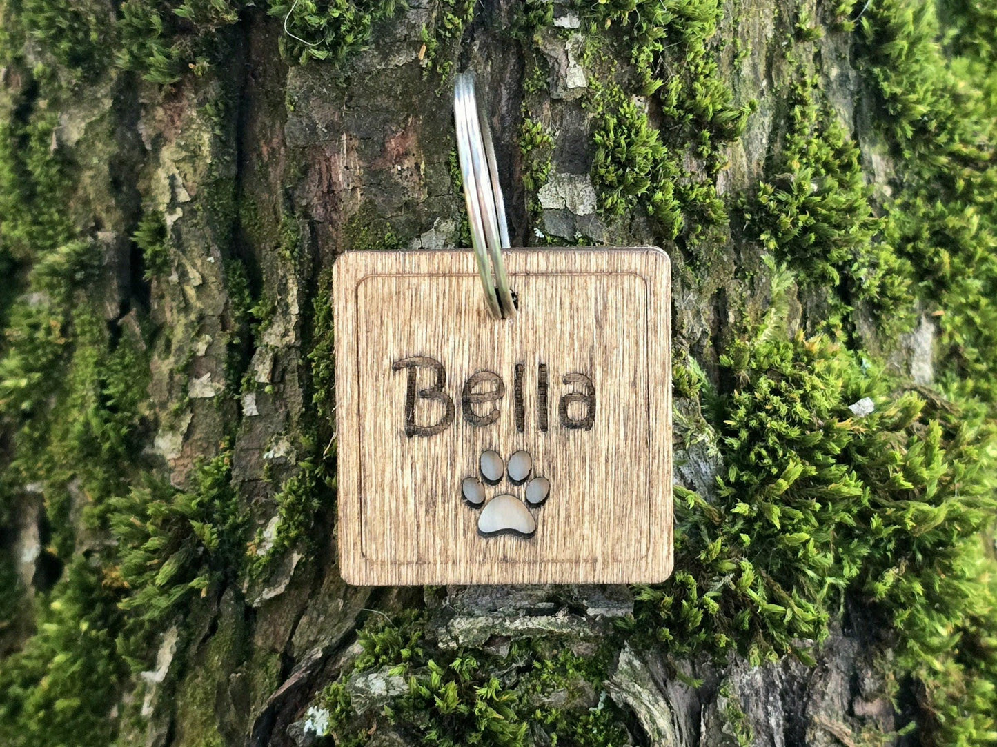 Personalized Square Shaped Dog Tag