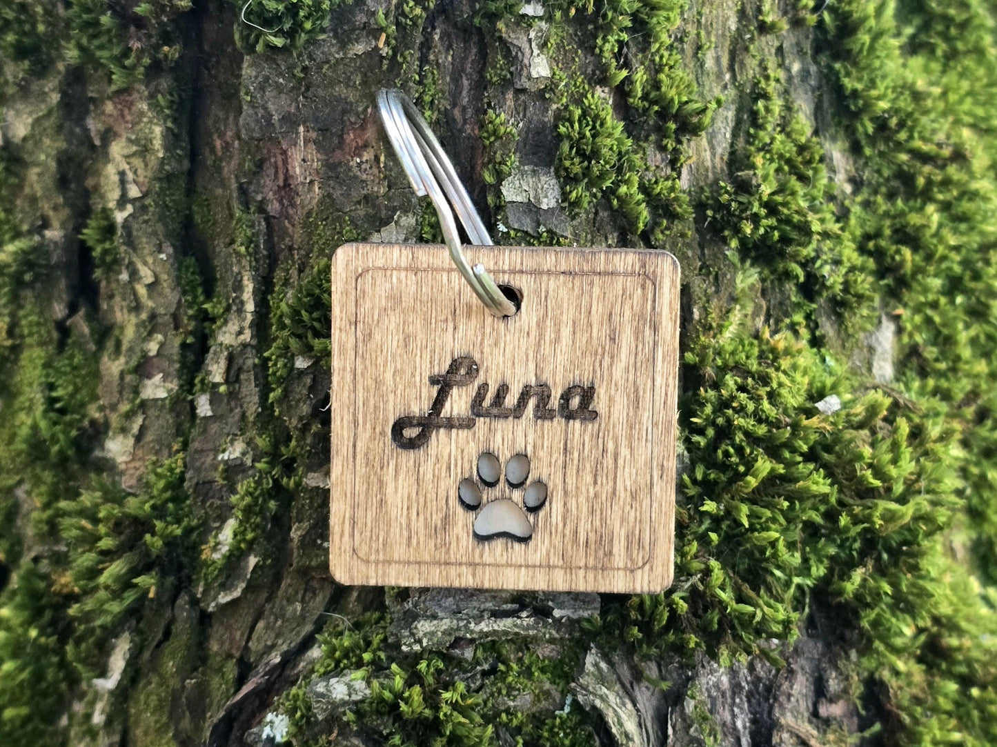 Personalized Square Shaped Dog Tag