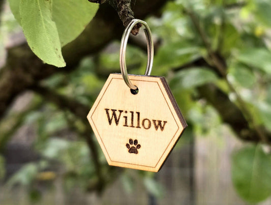 Custom Wooden Dog Tag