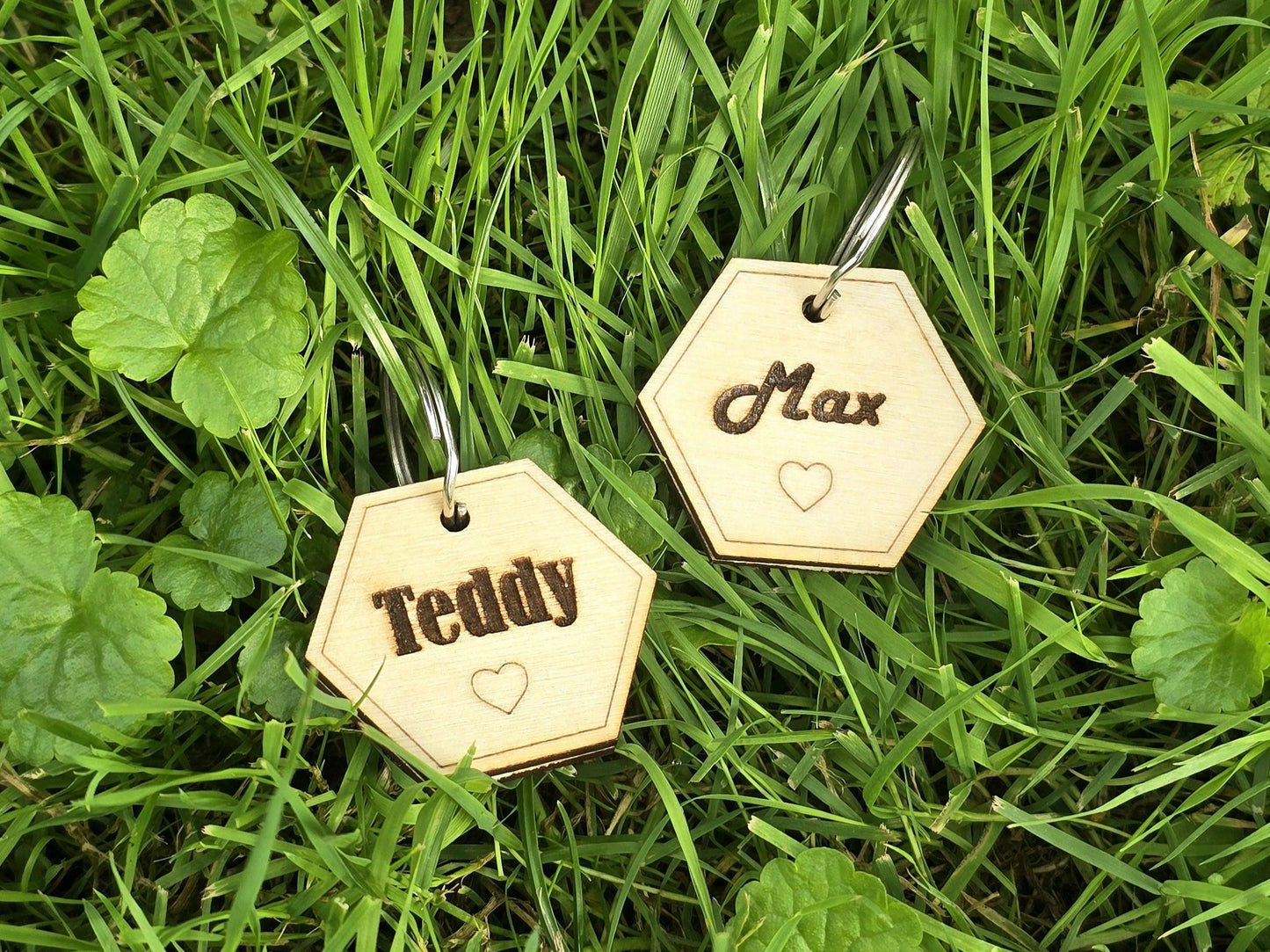 Personalized Hexagon Shaped Dog