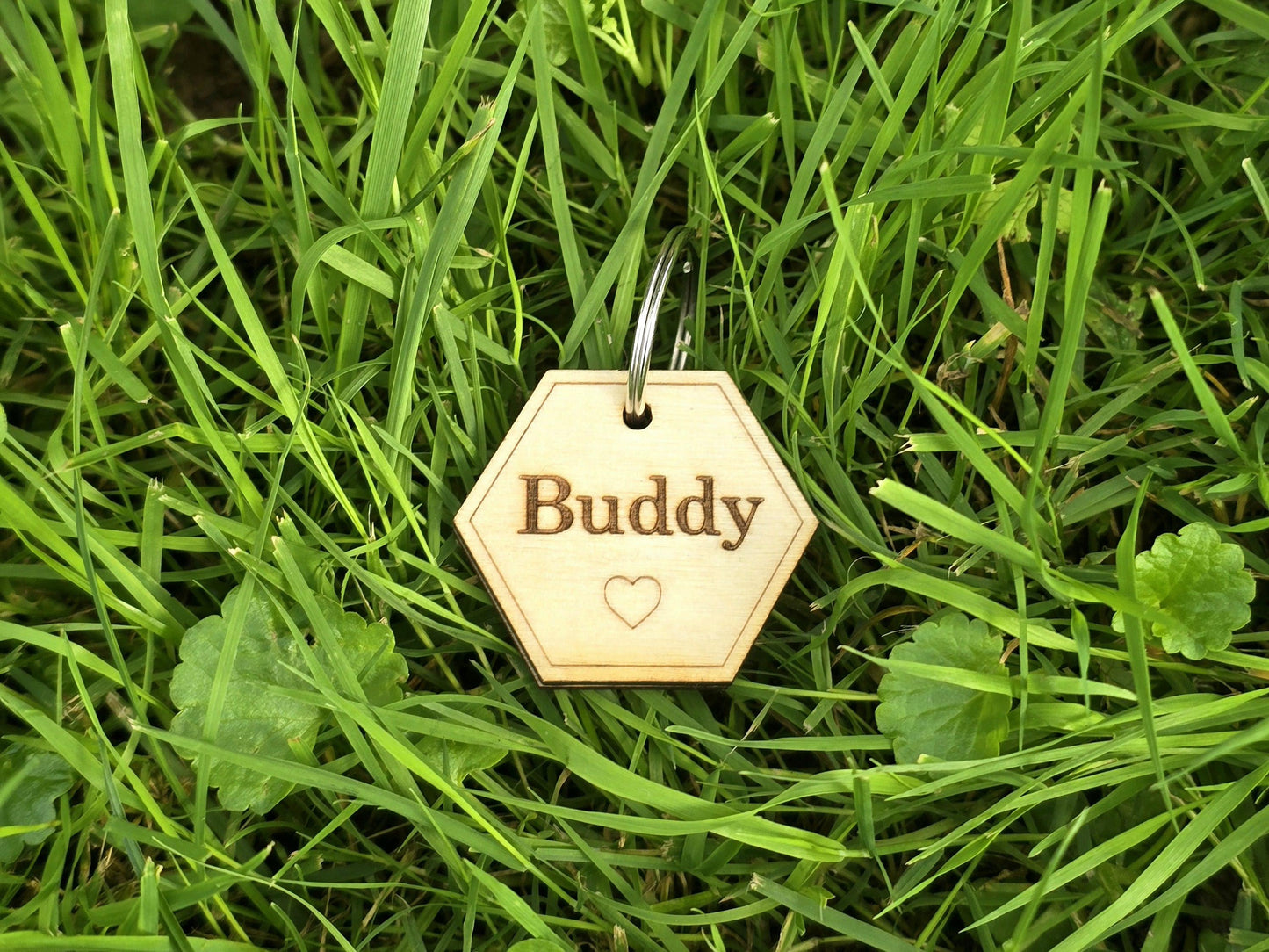 Personalized Hexagon Shaped Dog