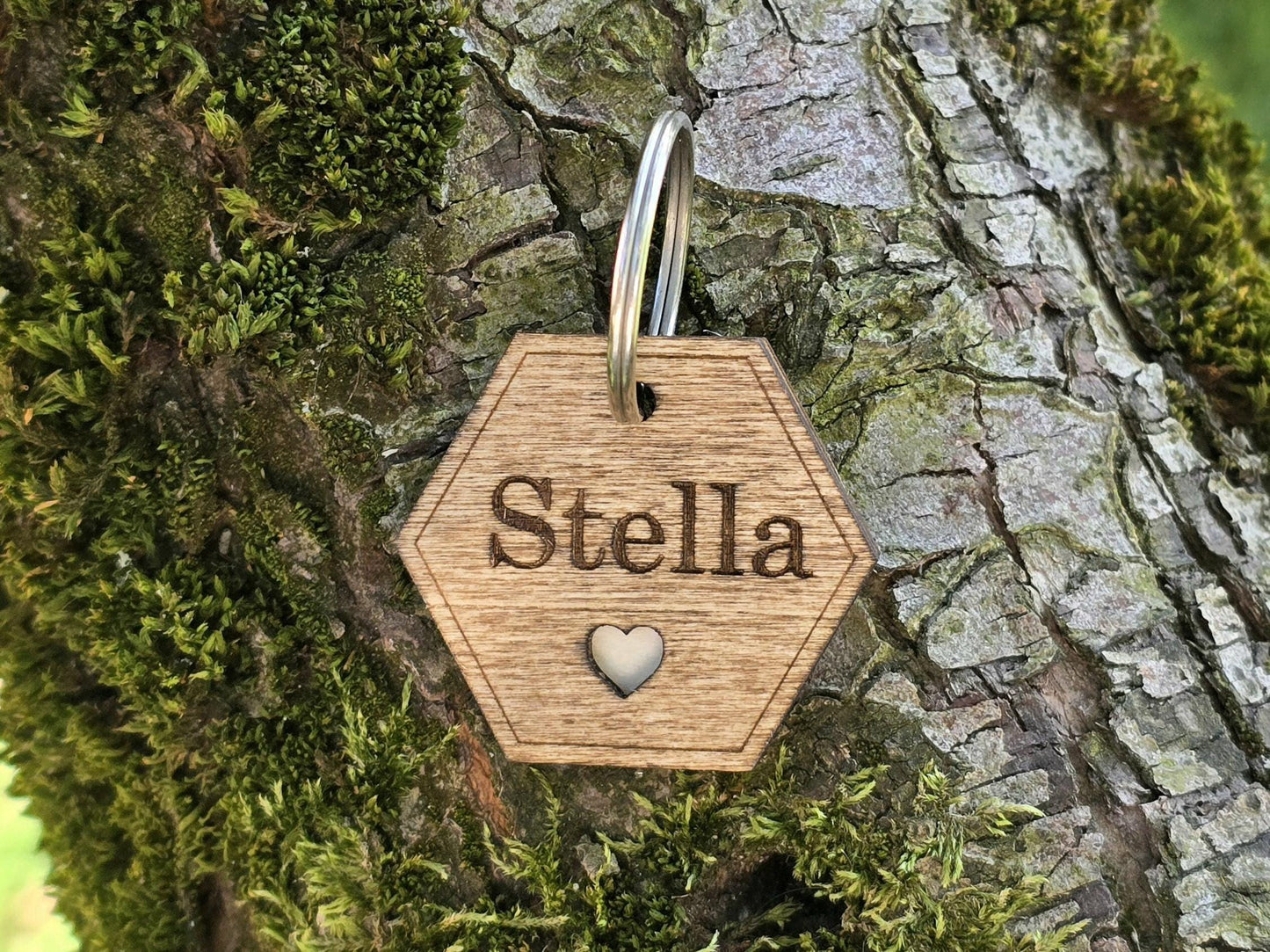 Personalized Hexagon Pet Tag